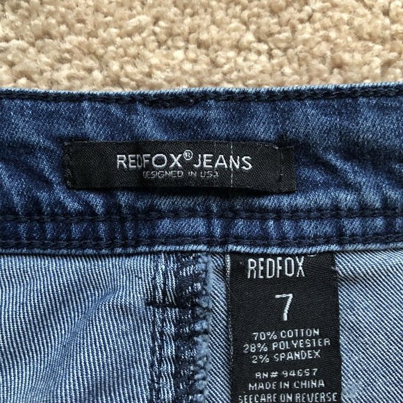 Redfox Jeans Women's Size 7, Skinny, Blue, Stretch, Zipper Pockets, 26 x 30 - Picture 6 of 14